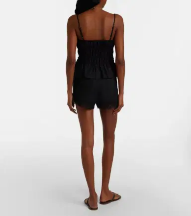 Staud Von lace-trimmed linen shorts | Thumbnail 2