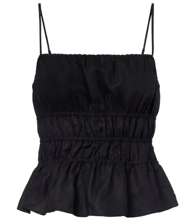 Staud Ayla linen crop top