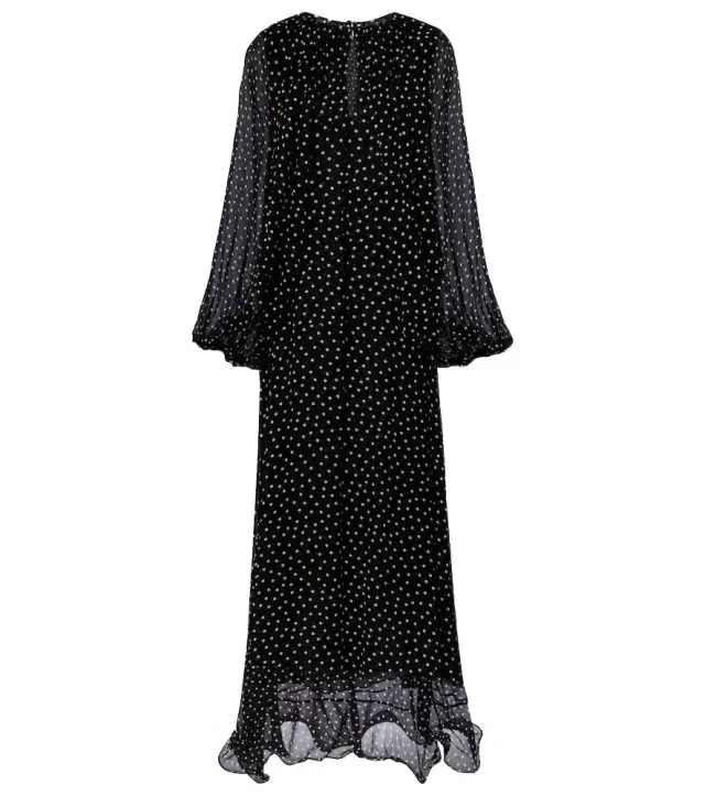 Dancing Dots polka-dot maxi dress