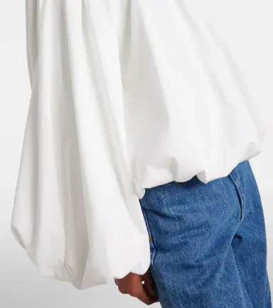 Dorothee Schumacher Soft Volume cotton poplin off-shoulder top | Thumbnail 4