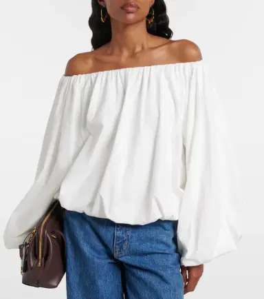 Dorothee Schumacher Soft Volume cotton poplin off-shoulder top | Thumbnail 5