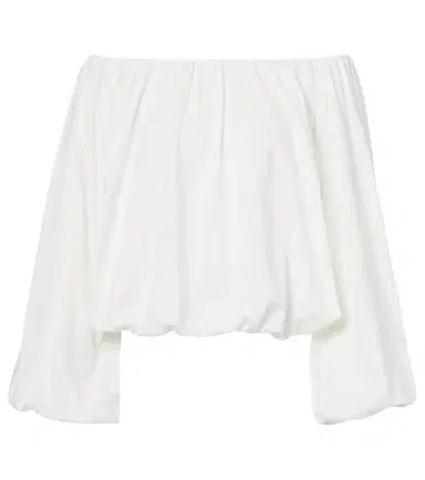Dorothee Schumacher Soft Volume cotton poplin off-shoulder top | Thumbnail 1
