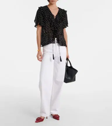 Dorothee Schumacher Dancing Dots polka-dot georgette blouse | Thumbnail 2