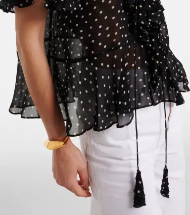 Dorothee Schumacher Dancing Dots polka-dot georgette blouse | Thumbnail 4