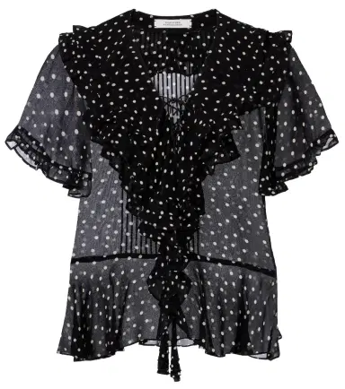 Dorothee Schumacher Dancing Dots polka-dot georgette blouse | Thumbnail 1