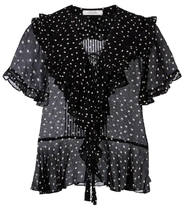 Dorothee Schumacher Dancing Dots polka-dot georgette blouse