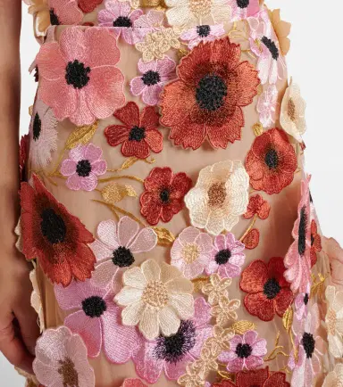 Dorothee Schumacher Blooming Meadow floral-appliqué midi skirt | Thumbnail 3