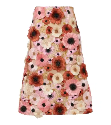 Dorothee Schumacher Blooming Meadow floral-appliqué midi skirt | Thumbnail 1