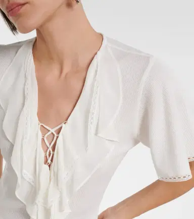 Dorothee Schumacher Pure Sleekness ribbed-knit cotton top | Thumbnail 3