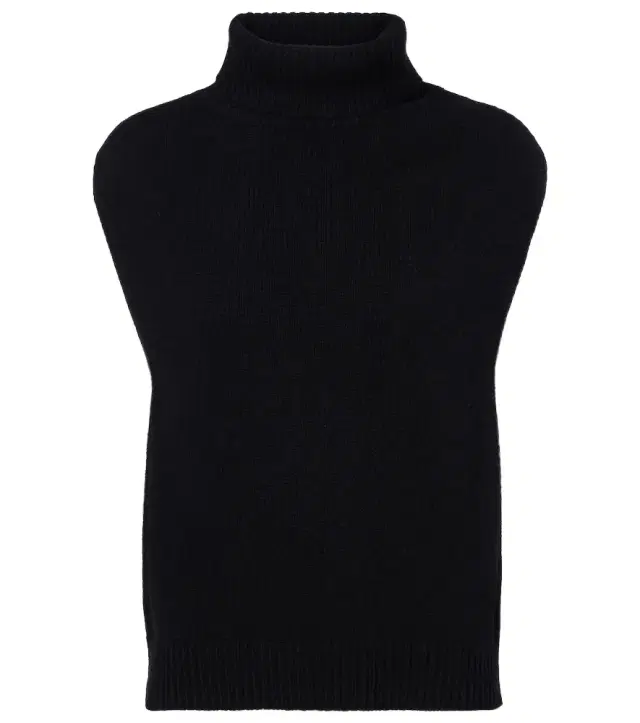 Jardin des Orangers Turtleneck wool and cashmere sweater vest