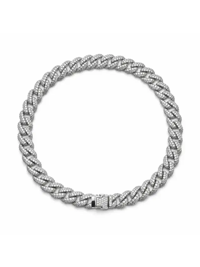 Wish Fine Jewelry 2.0ct Diamond 14K Cuban Chain Bracelet