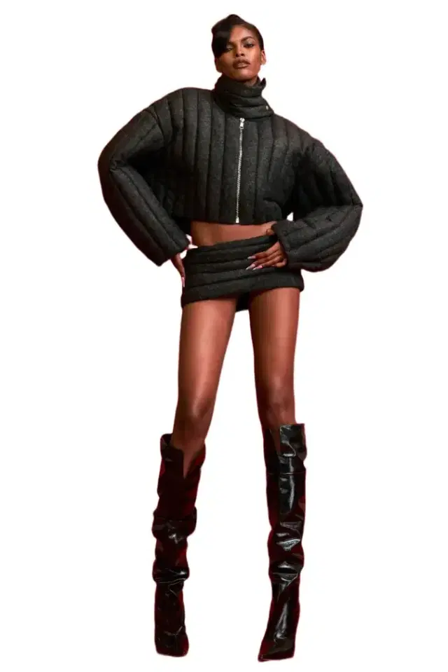 LaQuan Smith Low Rise Mini Skirt