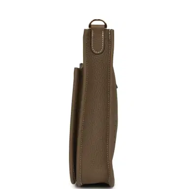 HERMÈS Hermes Evelyne 23 Etoupe Clemence Gold Hardware | Thumbnail 3 HERMÈS Hermes Evelyne 23 Etoupe Clemence Gold Hardware | Thumbnail 3