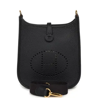 HERMÈS Hermes Evelyne TPM Caban Clemence Gold Hardware | Thumbnail 1 HERMÈS Hermes Evelyne TPM Caban Clemence Gold Hardware | Thumbnail 1