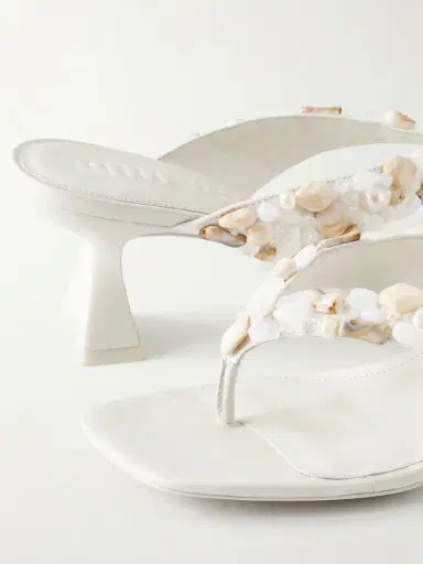 Cult Gaia Abi Bead-embellished Leather Thong Sandals | Thumbnail 5 Cult Gaia Abi Bead-embellished Leather Thong Sandals | Thumbnail 5