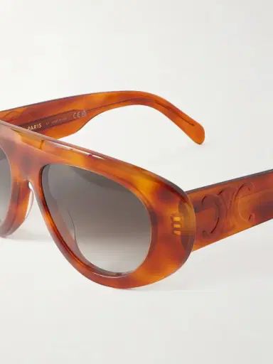 CELINE Eyewear Aviator-style Metal Sunglasses | Thumbnail 4