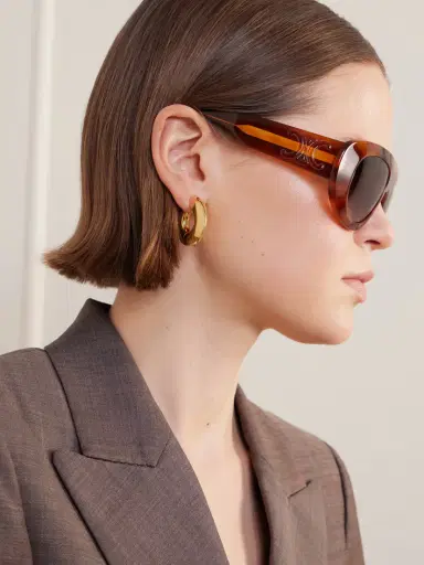 CELINE Eyewear Aviator-style Metal Sunglasses | Thumbnail 5