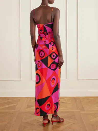 PUCCI Printed Silk Crepe De Chine Maxi Dress | Thumbnail 3