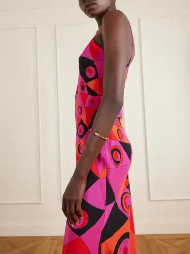 PUCCI Printed Silk Crepe De Chine Maxi Dress | Thumbnail 4