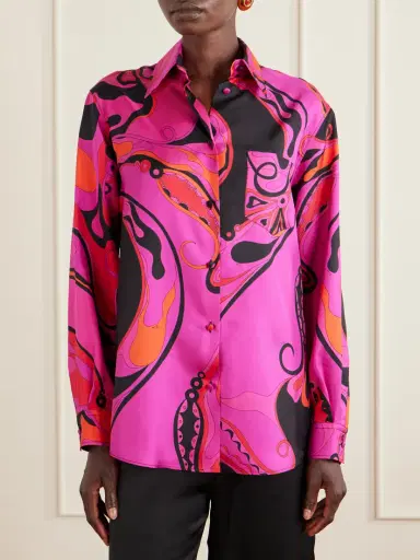 PUCCI Printed Silk-twill Shirt | Thumbnail 3 PUCCI Printed Silk-twill Shirt | Thumbnail 3