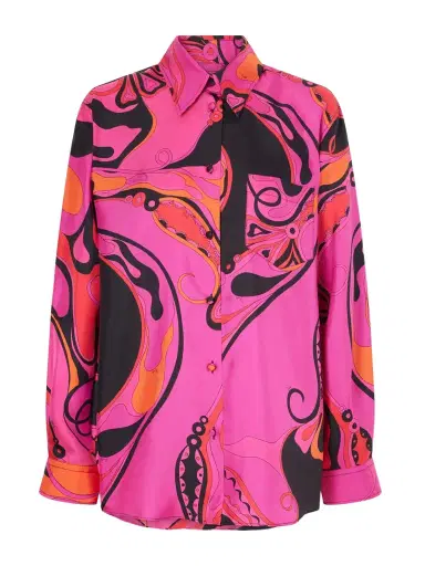 PUCCI Printed Silk-twill Shirt | Thumbnail 1 PUCCI Printed Silk-twill Shirt | Thumbnail 1