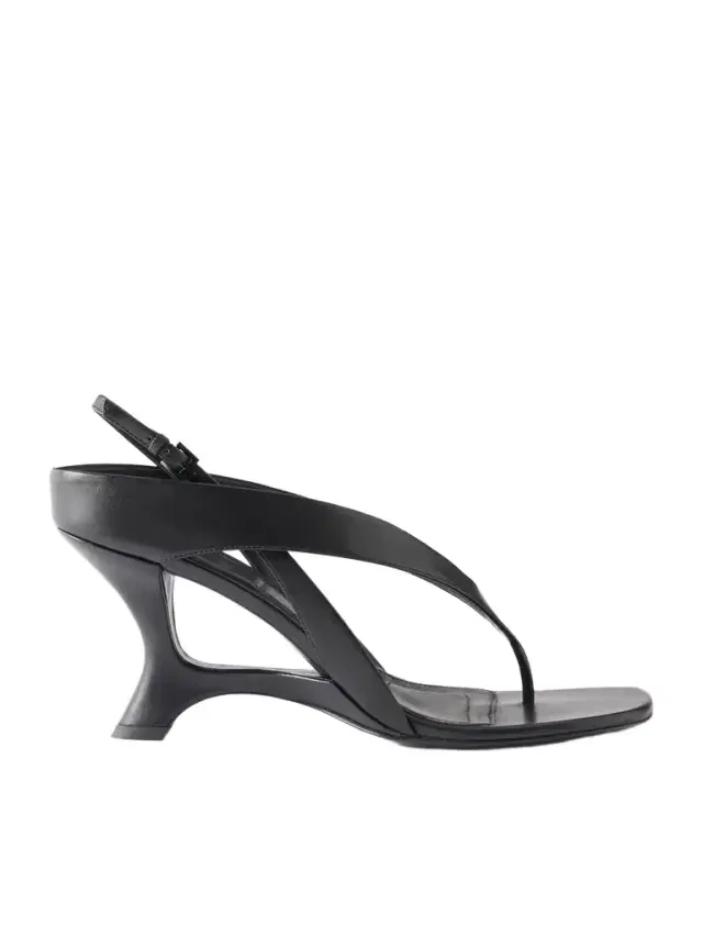 Darya Leather Wedge Sandals