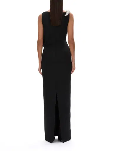 RACHEL GILBERT Claudelle Column Gown | Thumbnail 4