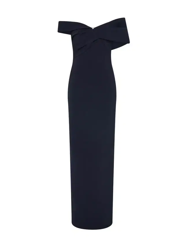 RACHEL GILBERT Maddie Off-Shoulder Gown