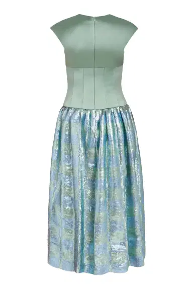 Markarian Aloe Gingham Sequin Drop Waist Dress | Thumbnail 6 Markarian Aloe Gingham Sequin Drop Waist Dress | Thumbnail 6
