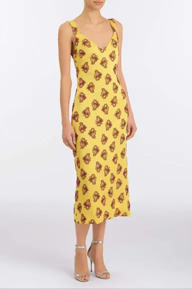 Markarian Dancing Queen Citrine Midi Dress | Thumbnail 2 Markarian Dancing Queen Citrine Midi Dress | Thumbnail 2
