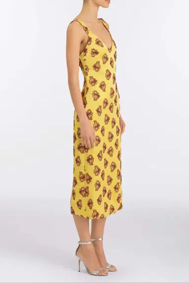 Markarian Dancing Queen Citrine Midi Dress | Thumbnail 3 Markarian Dancing Queen Citrine Midi Dress | Thumbnail 3