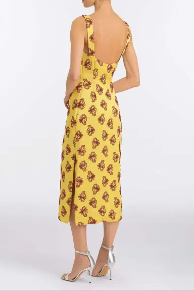 Markarian Dancing Queen Citrine Midi Dress | Thumbnail 4 Markarian Dancing Queen Citrine Midi Dress | Thumbnail 4