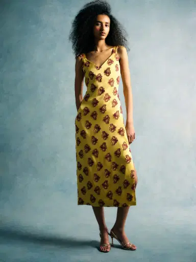 Markarian Dancing Queen Citrine Midi Dress | Thumbnail 7 Markarian Dancing Queen Citrine Midi Dress | Thumbnail 7