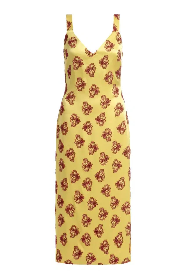 Dancing Queen Citrine Midi Dress