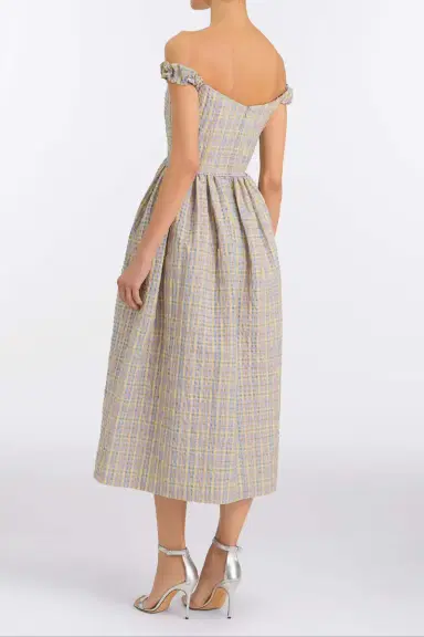 Markarian Ginger Pastel Plaid Midi Dress | Thumbnail 4 Markarian Ginger Pastel Plaid Midi Dress | Thumbnail 4