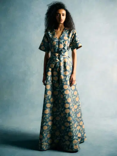 Markarian Margaretta Dusk Marigold Ikat Gown | Thumbnail 4 Markarian Margaretta Dusk Marigold Ikat Gown | Thumbnail 4