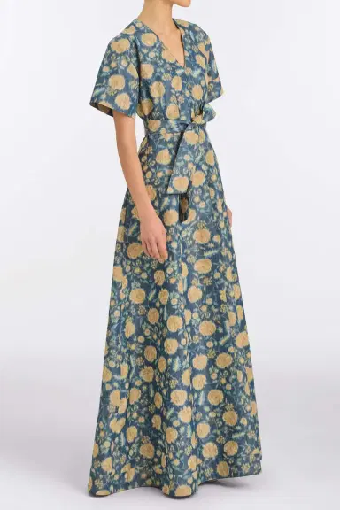 Markarian Margaretta Dusk Marigold Ikat Gown | Thumbnail 6 Markarian Margaretta Dusk Marigold Ikat Gown | Thumbnail 6