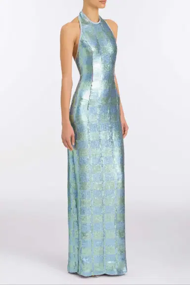 Markarian Nerine Gingham Sequin Gown | Thumbnail 3 Markarian Nerine Gingham Sequin Gown | Thumbnail 3