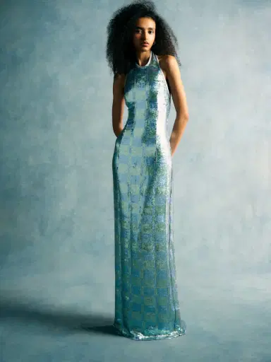 Markarian Nerine Gingham Sequin Gown | Thumbnail 7 Markarian Nerine Gingham Sequin Gown | Thumbnail 7