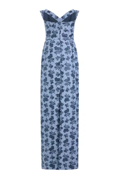 Markarian Rita Navy Bouquet Gown | Thumbnail 2 Markarian Rita Navy Bouquet Gown | Thumbnail 2