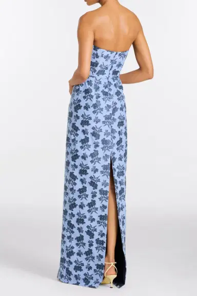 Markarian Rita Navy Bouquet Gown | Thumbnail 6 Markarian Rita Navy Bouquet Gown | Thumbnail 6