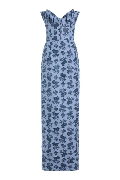 Markarian Rita Navy Bouquet Gown | Thumbnail 1 Markarian Rita Navy Bouquet Gown | Thumbnail 1