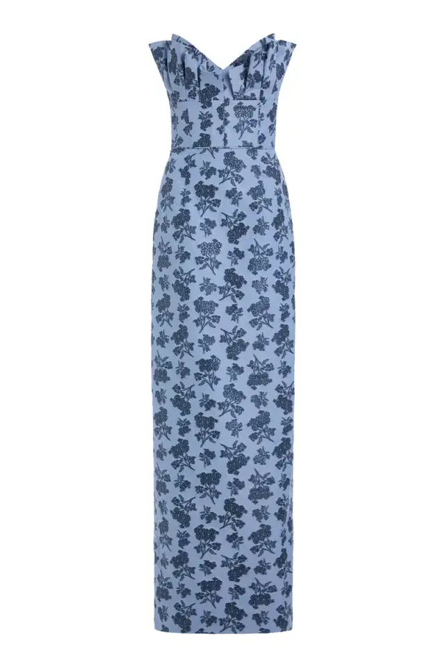 Markarian Rita Navy Bouquet Gown