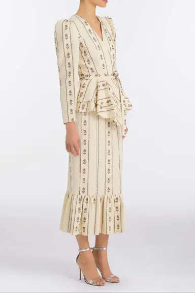 Markarian Suri Ivory Linen Skirt | Thumbnail 3 Markarian Suri Ivory Linen Skirt | Thumbnail 3