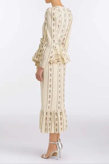 Markarian Suri Ivory Linen Skirt | Thumbnail 4 Markarian Suri Ivory Linen Skirt | Thumbnail 4