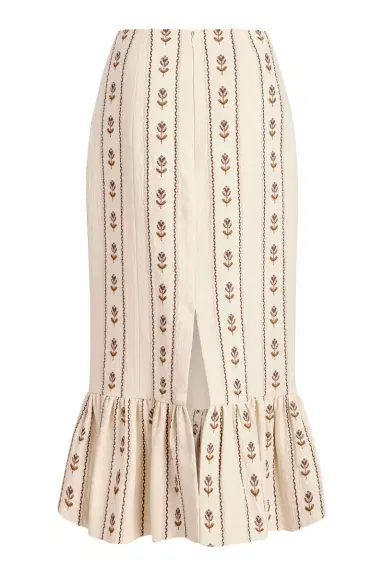 Markarian Suri Ivory Linen Skirt | Thumbnail 5 Markarian Suri Ivory Linen Skirt | Thumbnail 5