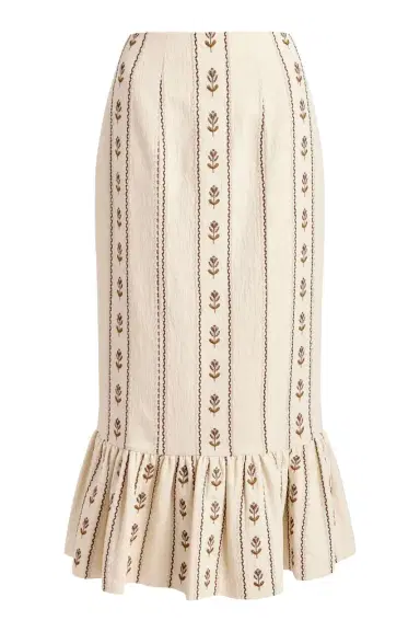 Markarian Suri Ivory Linen Skirt | Thumbnail 1 Markarian Suri Ivory Linen Skirt | Thumbnail 1