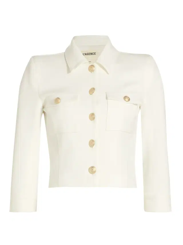 L'Agence Kumi Twill Crop Jacket