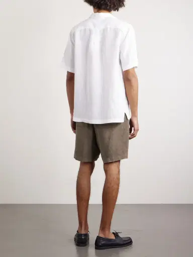 Altea Samuel Straight-Leg Linen Drawstring Shorts | Thumbnail 4 Altea Samuel Straight-Leg Linen Drawstring Shorts | Thumbnail 4