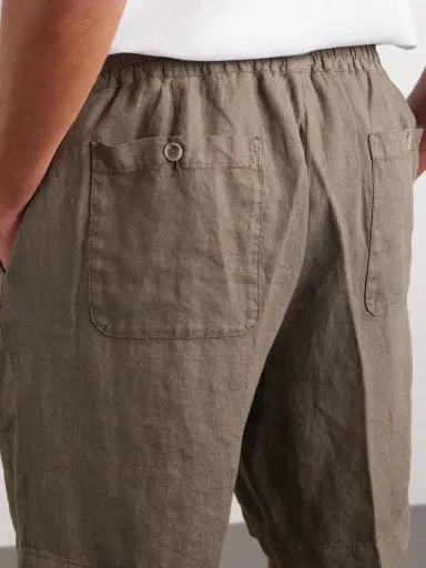 Altea Samuel Straight-Leg Linen Drawstring Shorts | Thumbnail 5 Altea Samuel Straight-Leg Linen Drawstring Shorts | Thumbnail 5